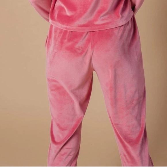 RACHEL PARCELL Stretch Soft Velour Drawstring Jogger Sweatpants  - Small - Picture 6 of 12
